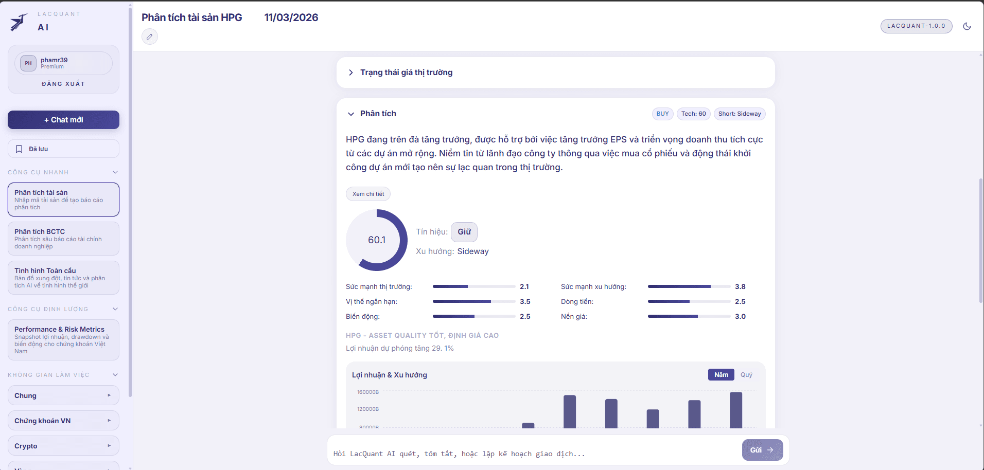 Bảng chấm điểm và xếp hạng cổ phiếu